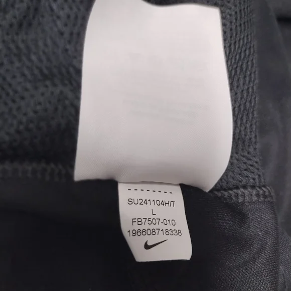 Nike pants Dri-Fit lite weight black tapered legs  Size: large - Picture 6 of 8